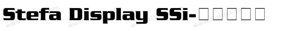 Stefa Display SSi字体转换